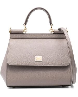 Dolce & Gabbana Dolce & Gabbana Sicily Medium Handbag - Grey