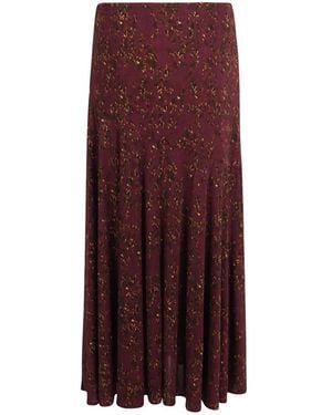 Ulla Johnson Fiona Floral-Print Panelled Midi Skirt - Purple