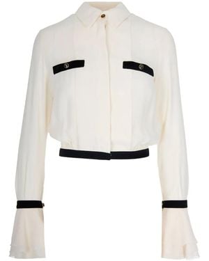 Elisabetta Franchi Tweekleurig Blouse - Wit