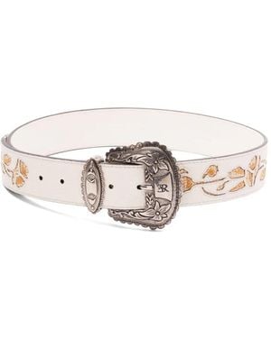 Ermanno Scervino フローラル ベルト - ホワイト