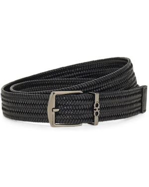 Ferragamo Gancini Braided Belt - Black