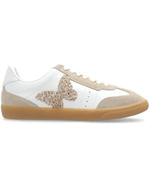 Sophia Webster Suede Leather Butterfly Trainers - White