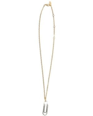 Off-White c/o Virgil Abloh Paperclip-Pendant Necklace - White