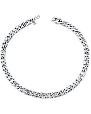 SHAY Diamond Mini Flat Link Chain Bracelet - Metallic