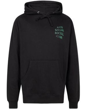 ANTI SOCIAL SOCIAL CLUB Felpa Con Cappuccio Glitch - Nero