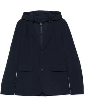 ALPHATAURI Hooded Pocket Blazer - Blue