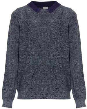 Paul Smith Pullover Mit Kontrastkragen - Blau
