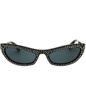 Marc Jacobs Crystal-Embellished Cat-Eye Sunglasses - Black