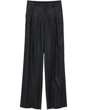 Tagliatore Ebony Pleated Trousers - Black