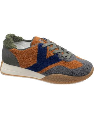 Kèh-Noo Textured-Panel Trainers - Blue