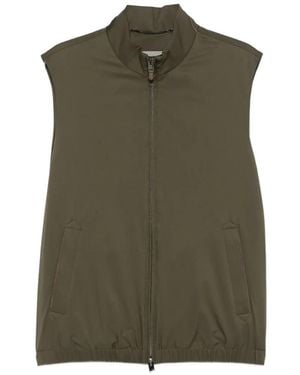 Canali Weste Mit Stehkragen - Grün