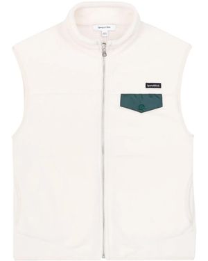 Sporty & Rich Zipped Polar Vest - Natural