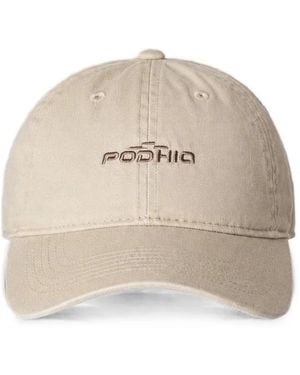 PODHIO Logo-Embroidered Baseball Cap - Natural