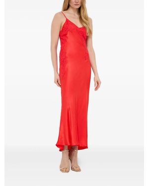 cath kidston red lace dress Kat Formal Glitter Lace-Up Column Dress