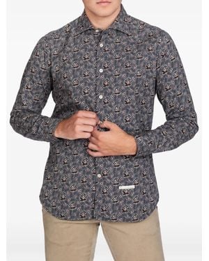 Tintoria Mattei 954 Pattern Shirt - Grey