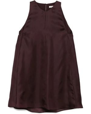 KHAITE Ärmelloses Clay Seidenkleid - Lila