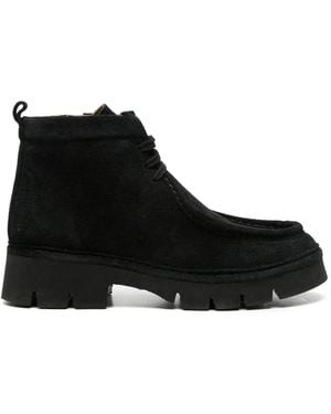 SERGIO MORETTI FIRENZE Lace-Up Desert Boots - Black