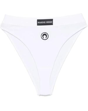 Marine Serre Crescent Moon High-Waist Briefs - White