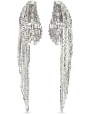 Tory Burch Runway Chain Earrings - White