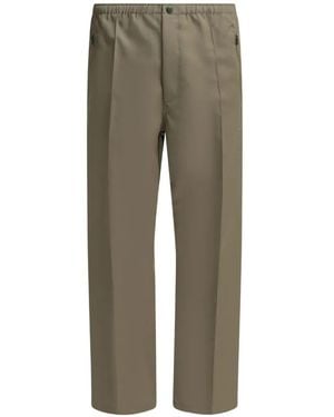 Needles Warm Up Pressed-Crease Zipped-Pockets Pants - Gray