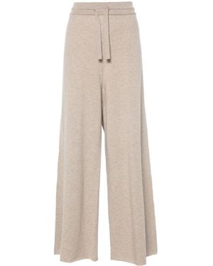 Jil Sander Drawstring-Waist Cashmere Trousers - Natural