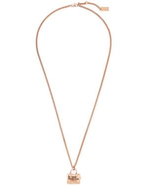 Marc Jacobs The Mini Icon Tote Bag Charm Necklace - Pink