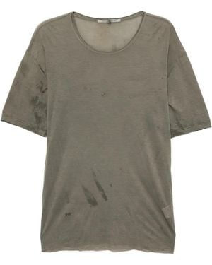 CHIAHUNG SU Hand-Dyed Relaxed-Fit T-Shirt - Grey