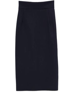 La Petite Robe Di Chiara Boni High Waist Midi-Rok - Blauw