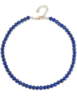 Mateo 14Kt Gelbgoldarmband Mit Lapisperlen - Blau