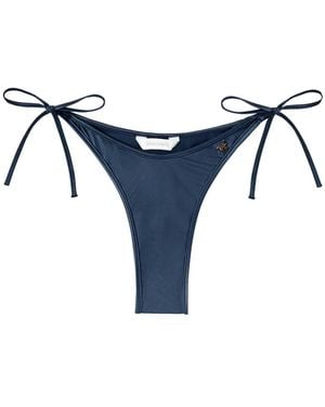 Palm Angels Slip Bikini Eva Lamé - Blu