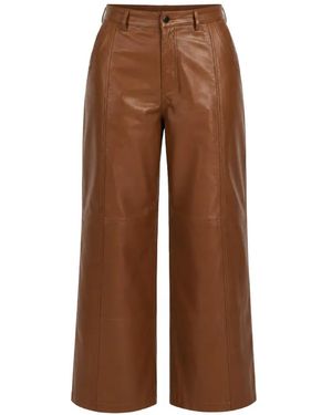 Yigal Azrouël Rowan Leather Cargo Pants - Brown