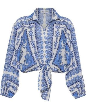 Cara Cara Rumson Printed Shirt - Blue
