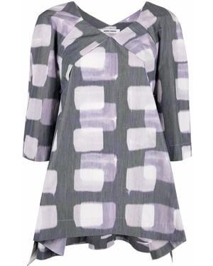 Henrik Vibskov Flux Printed Blouse - Grey