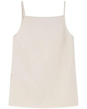 R2W Square-Neck Sleeveless Top - White