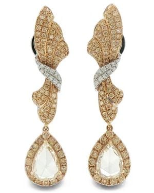 HYT Jewelry Diamond Drop Earrings - Metallic