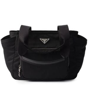 Prada Borsa Tote Re-Nylon Con Logo - Nero