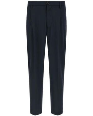 Department 5 Gin Pin-Tuck Trousers - Blue