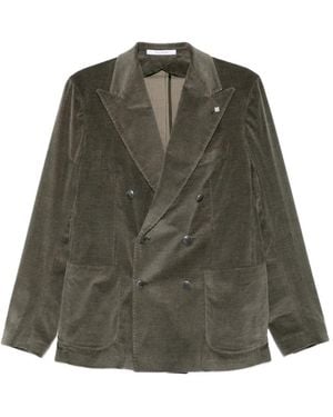 Tagliatore コーデュロイ ダブルジャケット - グリーン