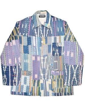 Monitaly Sobrecamisa Italian Jail Con Diseño Patchwork - Azul
