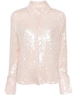 Patrizia Pepe Sequined Shirt - Pink