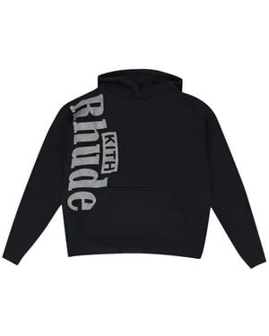 Rhude Logo-Print Hoodie - Black
