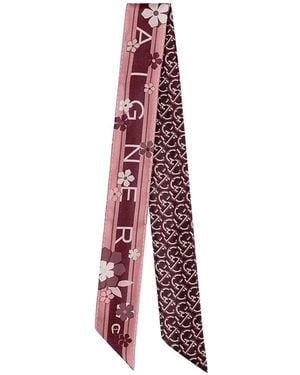 Aigner Sciarpa A Fiori - Rosso