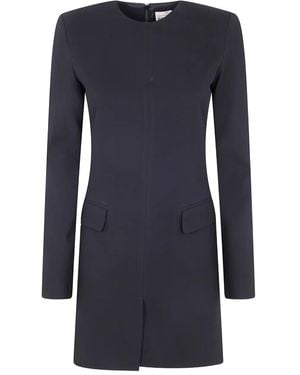 Semicouture Long-Sleeve Mini Dress - Blue