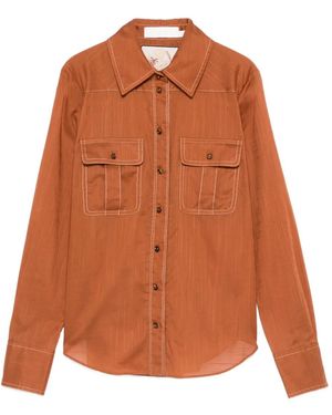 Zimmermann Hemd Mit Brusttaschen - Orange