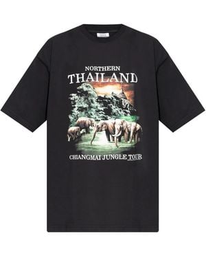 Vetements Northern Thailand Chiangmai Jungle Tour T-Shirt - Black