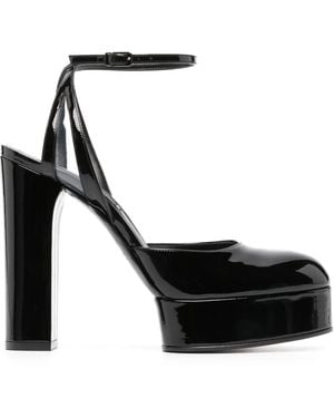 Casadei Betty 120Mm Platform Court Shoes - Black