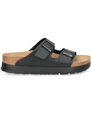 Birkenstock Arizona 25 Mm Platform Slides - Black