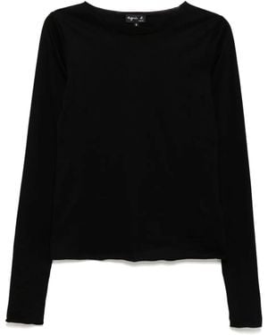 agnès b. Long-Sleeved T-Shirt - Black