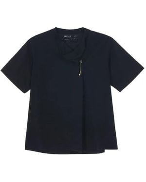 Carven Kilt-Pin T-Shirt - Blue