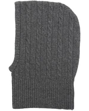 Goen.J Cable-Knit Balaclava - Grey
